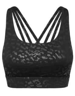 Abbigliamento Sportivo^Plein Sport Black Leopard Sport Bra