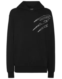 Abbigliamento Sportivo^Plein Sport Cotton Hoodie Sweatshirt LS Lamina Scratch