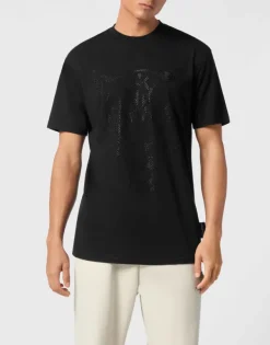 T-shirts^Plein Sport Cotton T-shirt Round Neck SS  Lamina Tiger