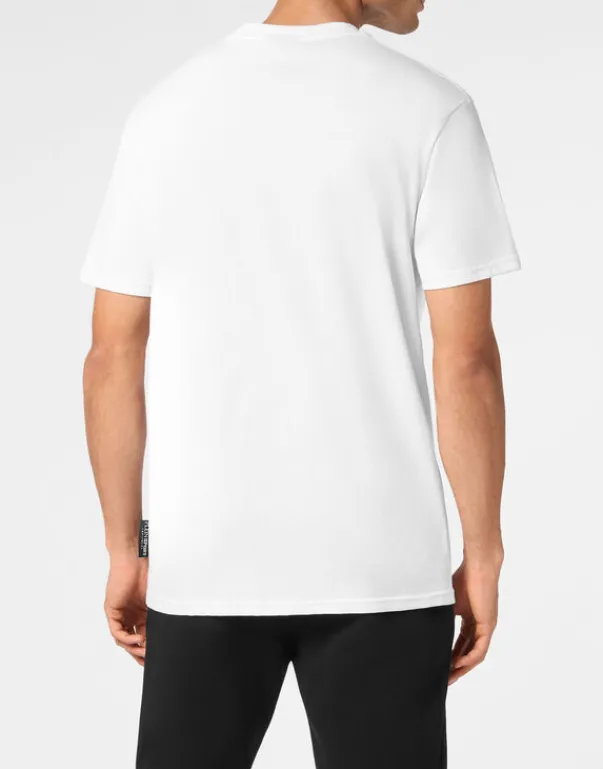 T-shirts^Plein Sport Cotton T-shirt Round Neck SS Lamina Tiger