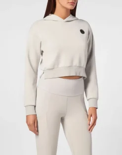 Abbigliamento Sportivo^Plein Sport Cropped Hoodie Sweatshirt