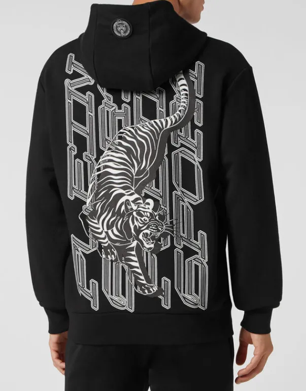 Abbigliamento Sportivo^Plein Sport Hoodie Sweatshirt Tiger