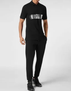 T-shirts^Plein Sport Polo shirt SS Silver Brush
