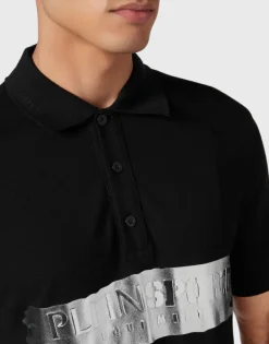 T-shirts^Plein Sport Polo shirt SS Silver Brush