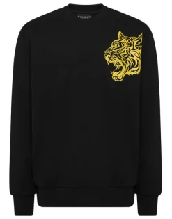 Abbigliamento Sportivo^Plein Sport Roundneck Sweatshirt Tiger