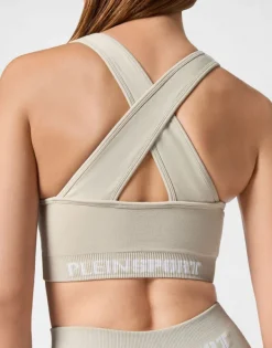 Abbigliamento Sportivo^Plein Sport Seamless Wide Straps Sport Bra Logo