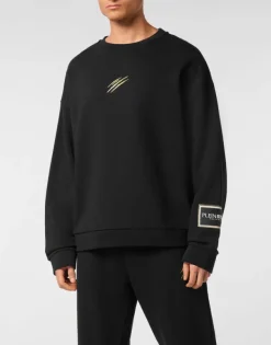 Abbigliamento Sportivo^Plein Sport Sweatshirt LS Roundneck Label