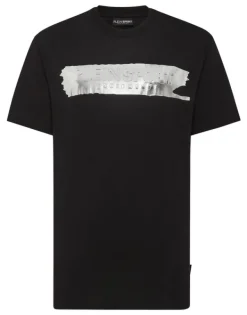 T-shirts^Plein Sport T-shirt Round Neck SS Silver Brush