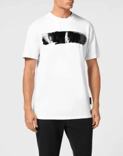 T-shirts^Plein Sport T-shirt Round Neck SS Silver Brush
