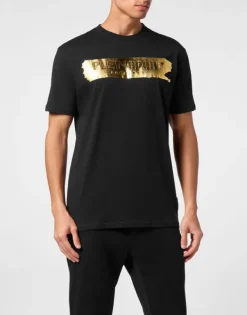 T-shirts^Plein Sport T-shirt Round Neck SS Silver Brush