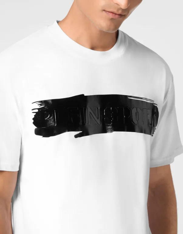 T-shirts^Plein Sport T-shirt Round Neck SS Silver Brush