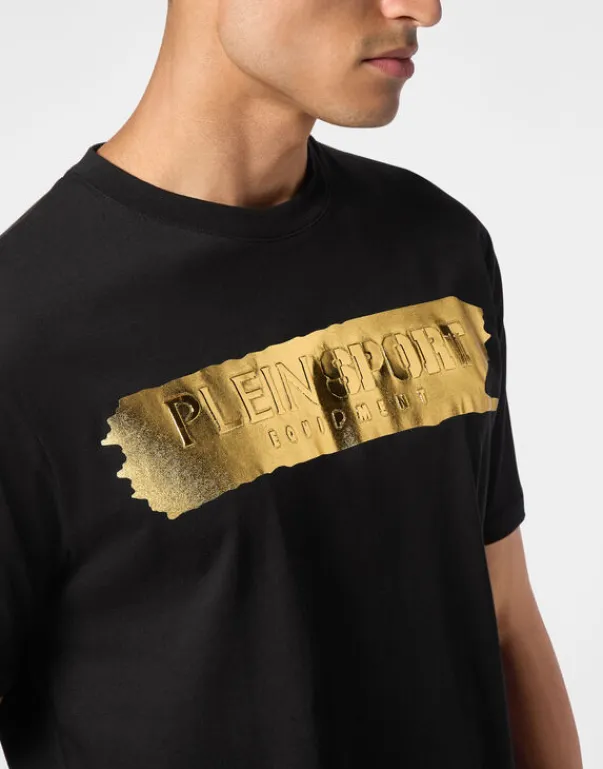 T-shirts^Plein Sport T-shirt Round Neck SS Silver Brush