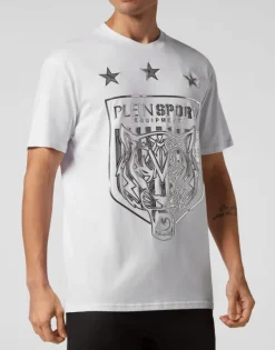 T-shirts^Plein Sport T-shirt Round Neck SS Tiger Crest Edition