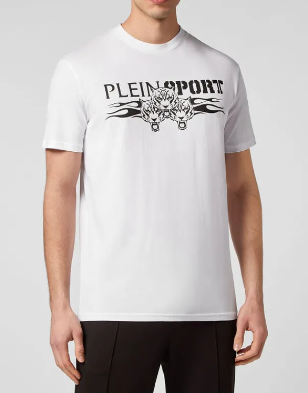 T-shirts^Plein Sport T-shirt Round Neck SS Tiger