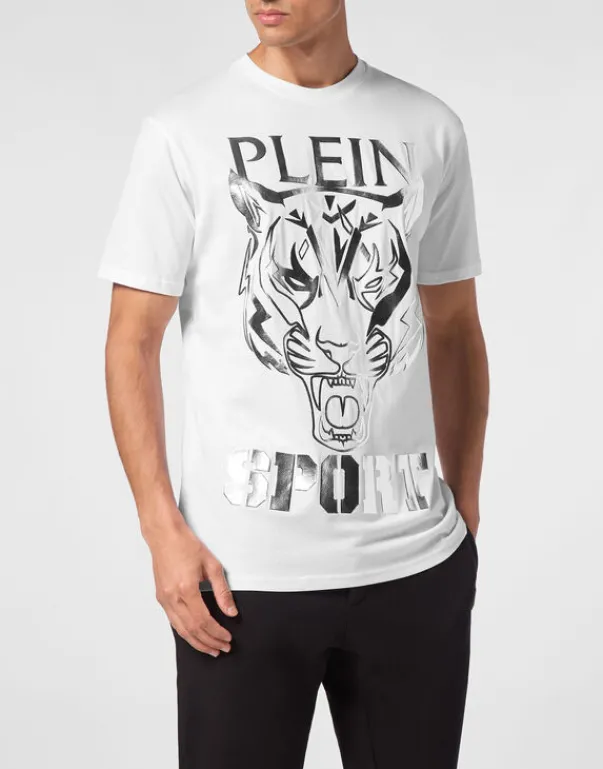 T-shirts^Plein Sport T-shirt Round Neck SS Tiger