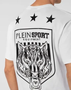 T-shirts^Plein Sport T-shirt Round Neck SS Tiger Crest Edition