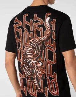 T-shirts^Plein Sport T-shirt Round Neck SS Tiger