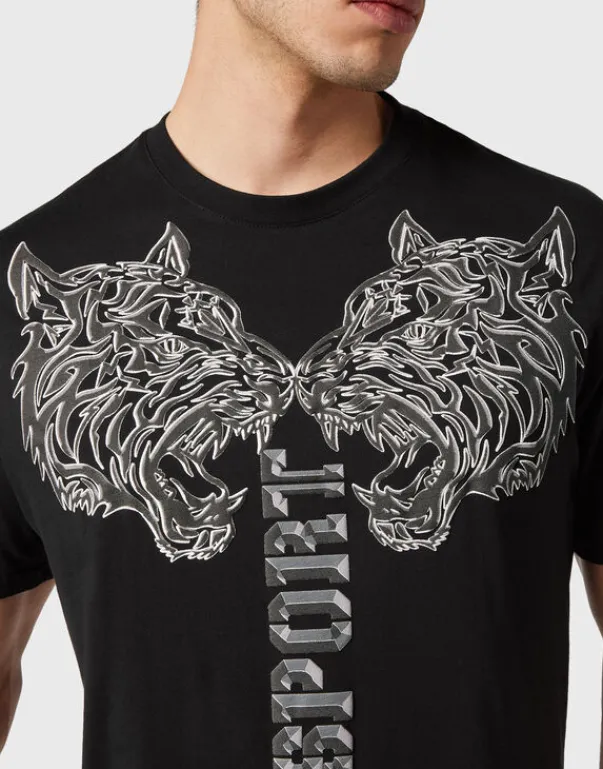 T-shirts^Plein Sport T-shirt Round Neck SS Tiger