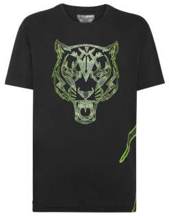 T-shirts^Plein Sport T-shirt Round Neck Tiger