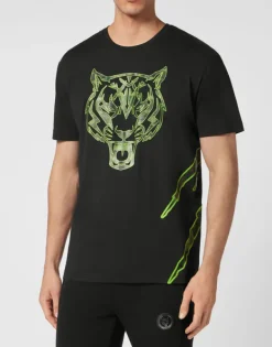 T-shirts^Plein Sport T-shirt Round Neck Tiger