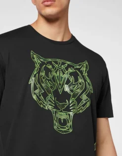T-shirts^Plein Sport T-shirt Round Neck Tiger